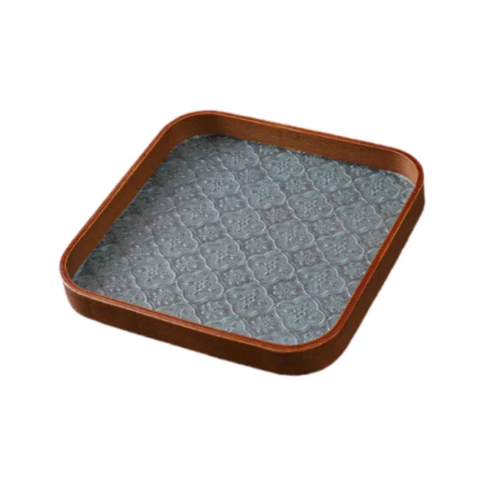 PIXZCSA Unique Tray Platter Platter Snack Trays Bathroom Makeup Vanity Trays Jewelry Storage Innovative Functionality Serving Tray Fruit Dessert Snack, Square