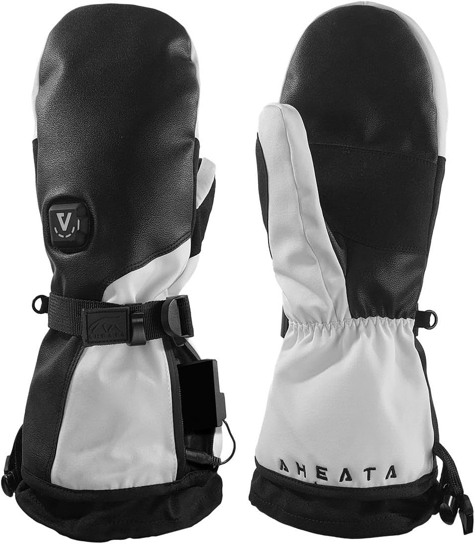 7V Battery Heated Mittens – Outdoor Winter Mittens for Cold Weather, Unisex – Up to 150°F for 5+ Hours XXL