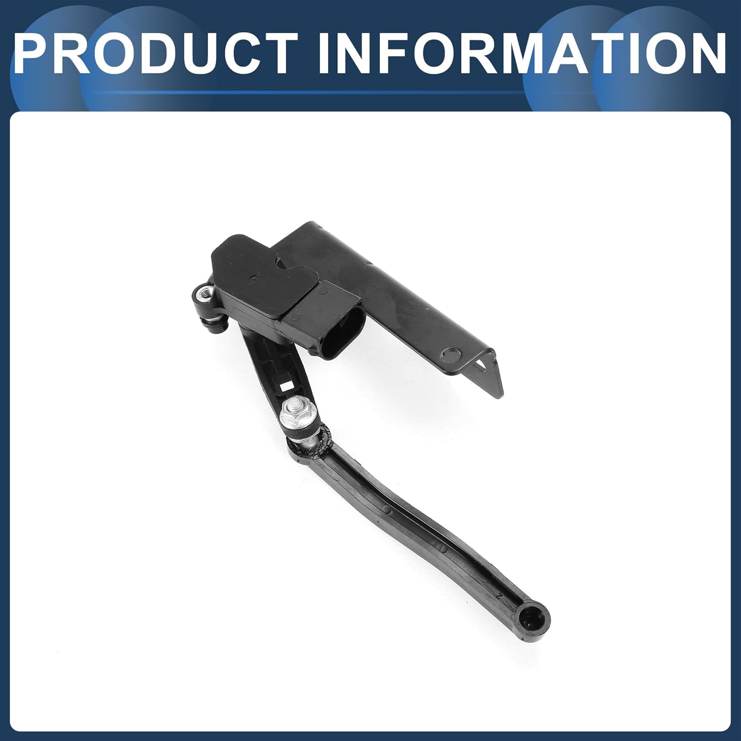 Air Suspension Ride Height Level Sensor, Front Left Height Level Sensor No.68235503AA/68270709AA for Ram 1500 2015-2018 Black, 1 Pc