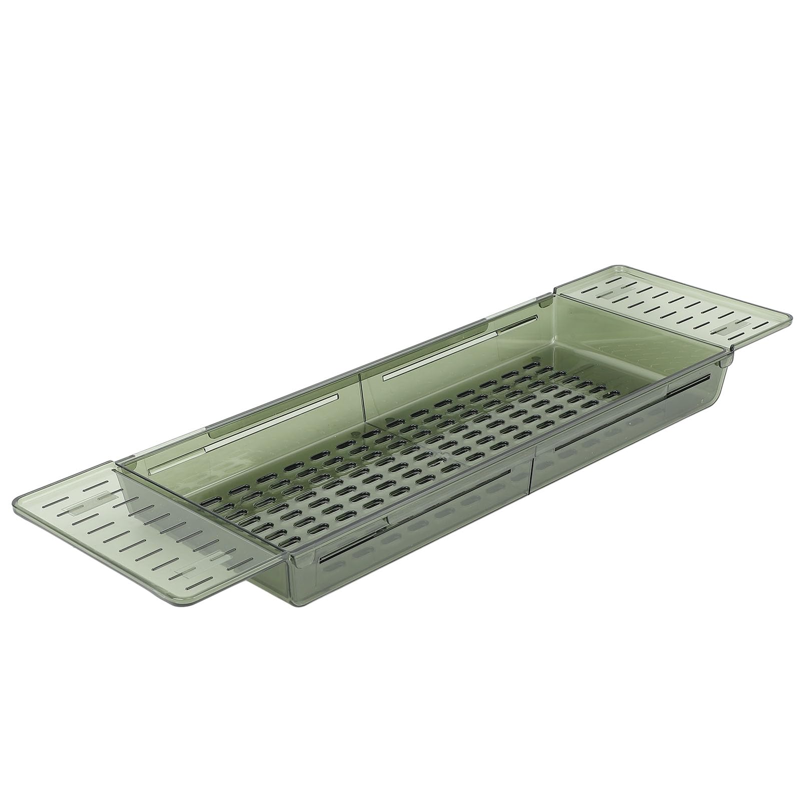 Plateau de Baignoire Réglable pour Baignoire avec Plusieurs Trous de Drainage, Extensible de 56,5 Cm à 80 Cm, Matériau PET de qualité Supérieure, adapté à Différents Types de