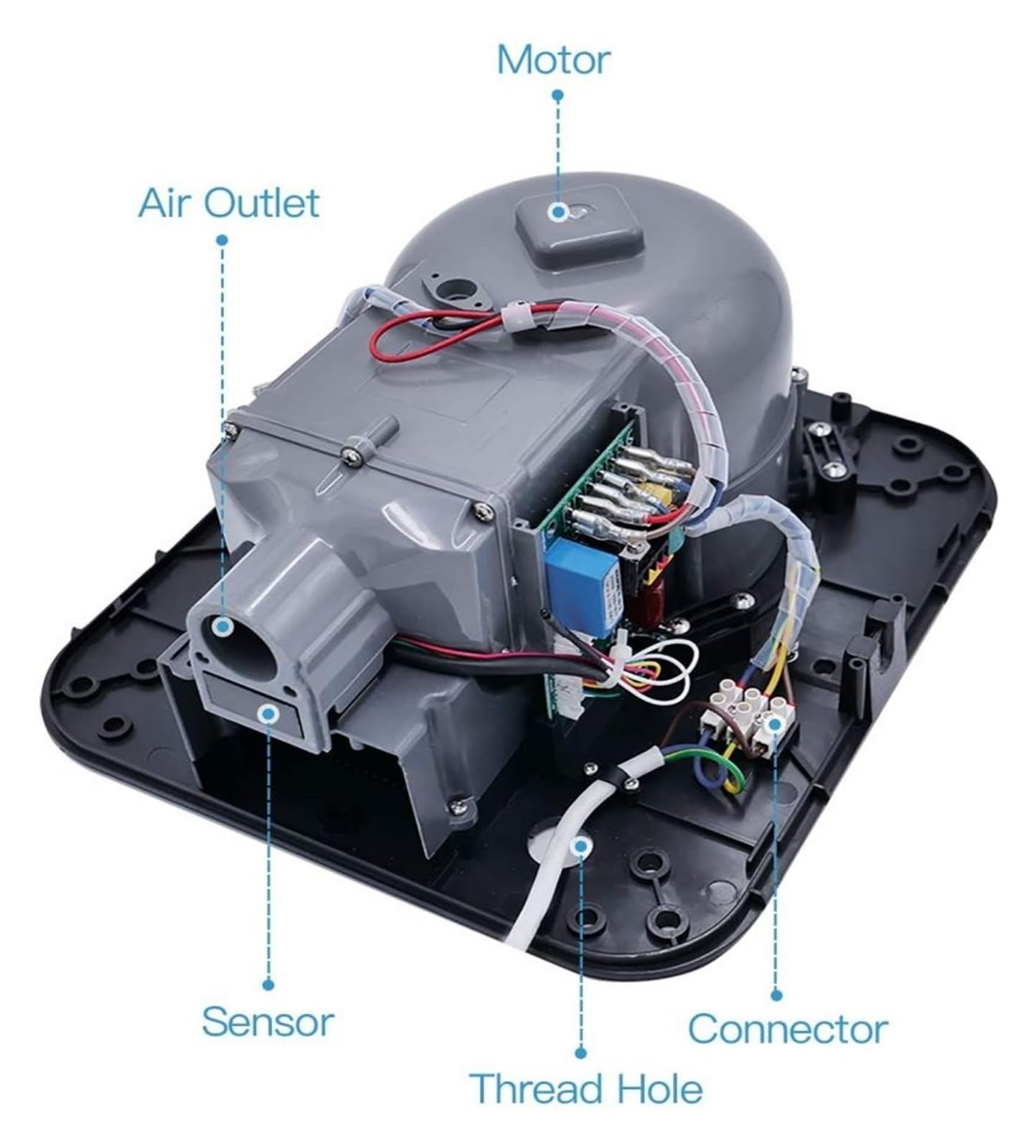 Händetrockner, Hochschwindigkeits-Jet-Luft-Händetrockner, 1400 W Edelstahl-Smart-Sensor, automatisch trocknende Handmaschine for werbliche Badezimmer(Brushed)