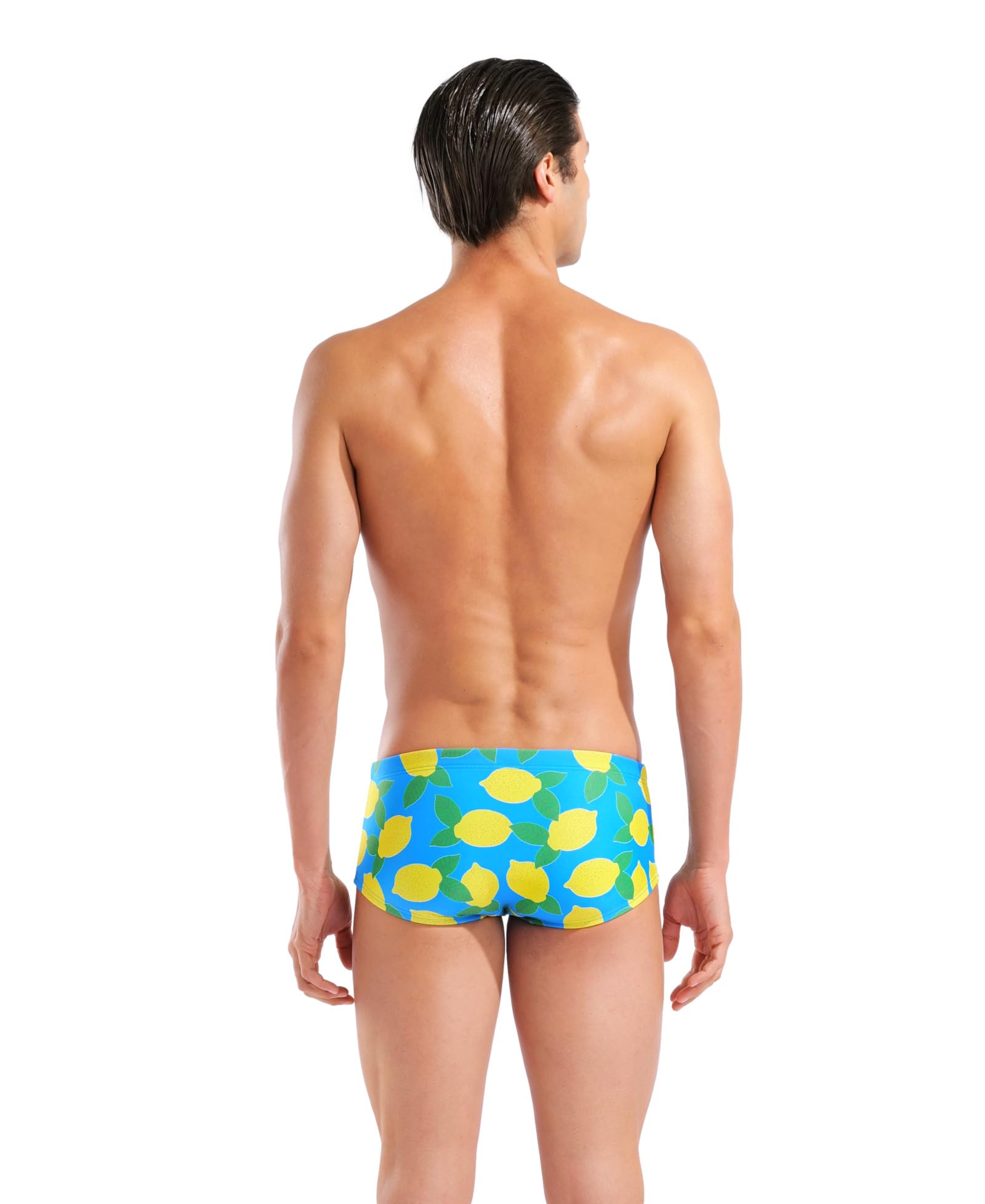 ARENA Costume Uomo Alto Trunk Swim Low Waist Nuoto Piscina Lemons Taglia 46 Ta