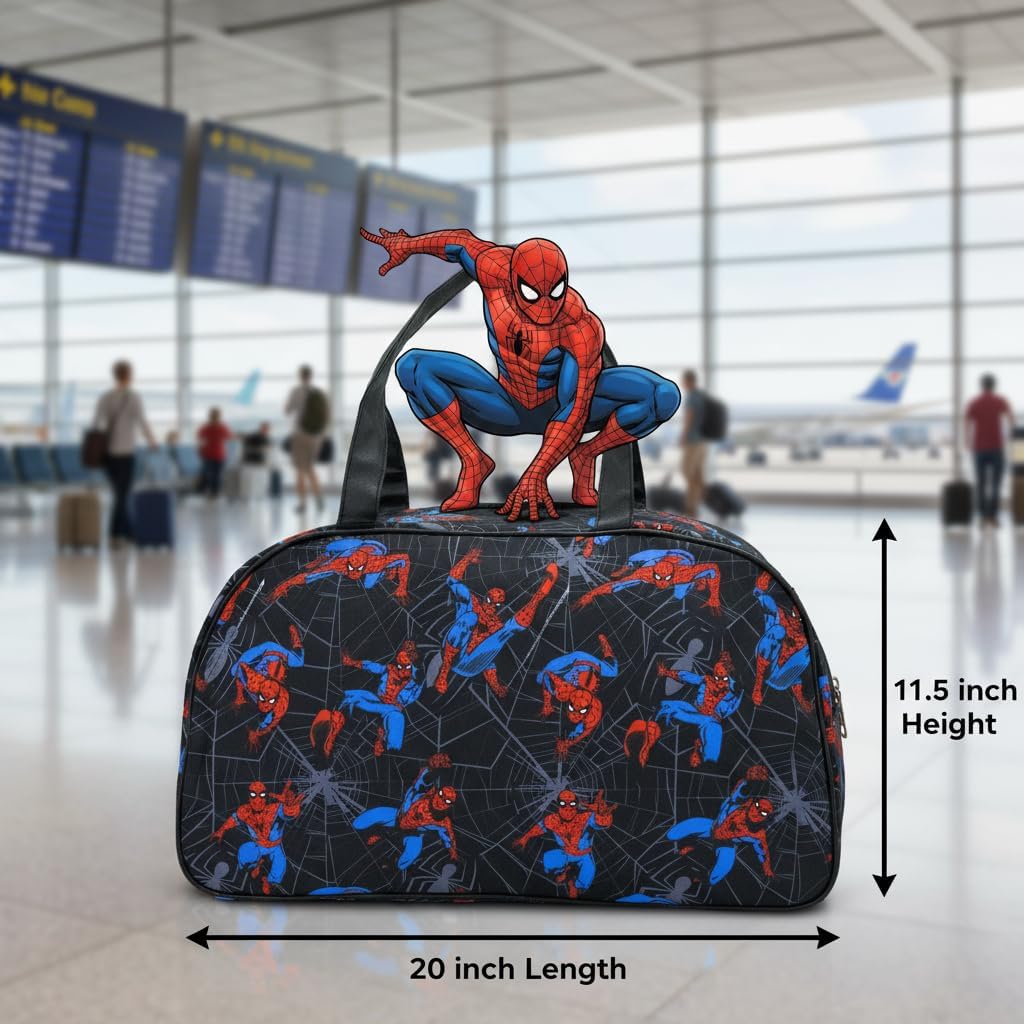 Marvel Spiderman Overnighter 20" Duffle Bag for Kids | Lightweight Travel Weekender Duffel for Boys and Girls | Ages 3+ - Image 8
