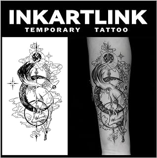 INKARTLINK Tattoo Tech, 2 Sheets Extra-Large Semi Permanent Tattoo, Adul...