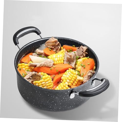 Miniatura 2 de BESTOYARD Olla de sopa Sartenes antiadherentes Olla de cocina Sartén conveniente Sartén profunda Cacerola para el hogar Olla de leche con tapa Olla