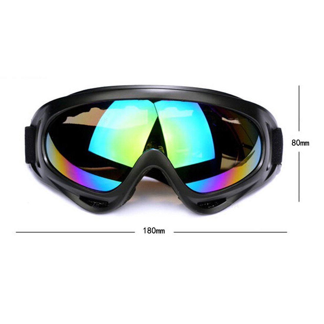 Andux Zone Protezione UV400 Cinque Equitazione Di Sicurezza Tactical Goggles Moto Occhiali Gl 04 3pcs Set Clear Yellow Grey 48887451 - 4