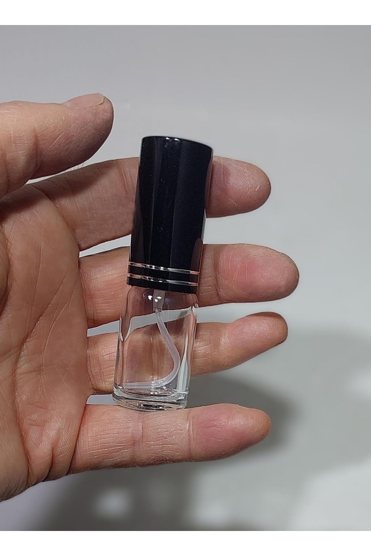 wellLine 3 Adet 10 Ml Çok Amaçlı Cam Şişe Metal Siyah Renk Spreyli Parfüm, Oda Kokusu, Kolonya Şişesi, TYCHF6N078as58