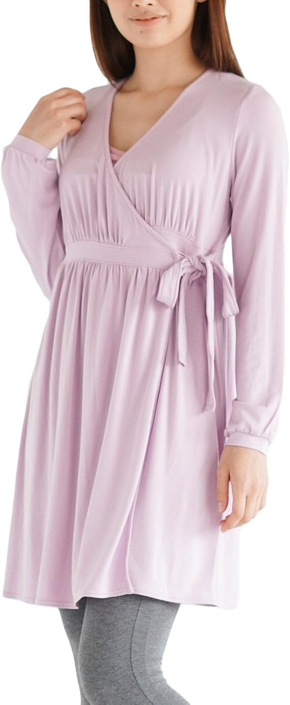 Amazon Suria スリア カシュクールワンピース Su T064 オーキッドピンク F ヨガ 通販