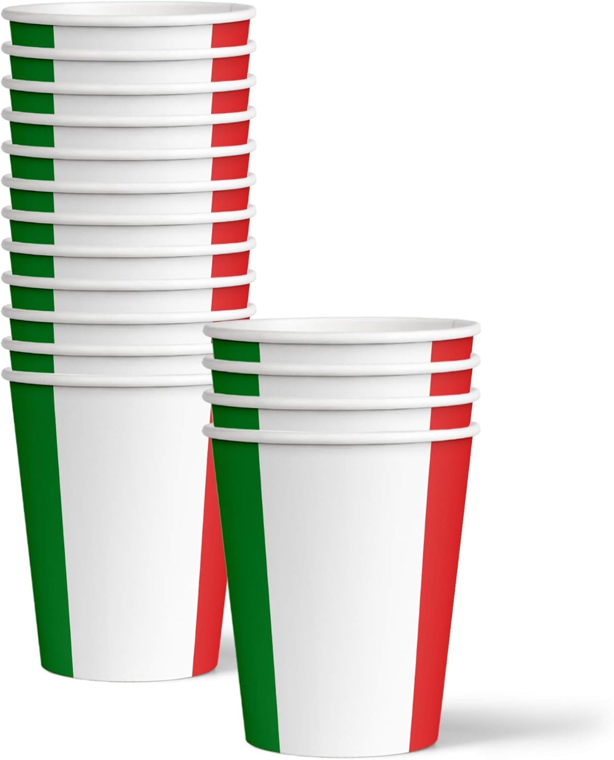 Italy Italian Flag Birthday Party Supplies Set Plates Napkins Cups Tableware Kit for 16 - Image 3
