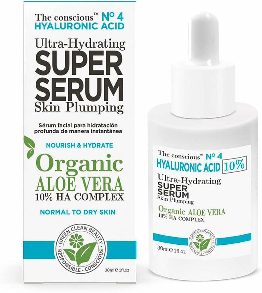 The Conscious Hyaluronic Acid Ultra-Hydrating Organic Aloe Vera Super Facial Serum 30 ml