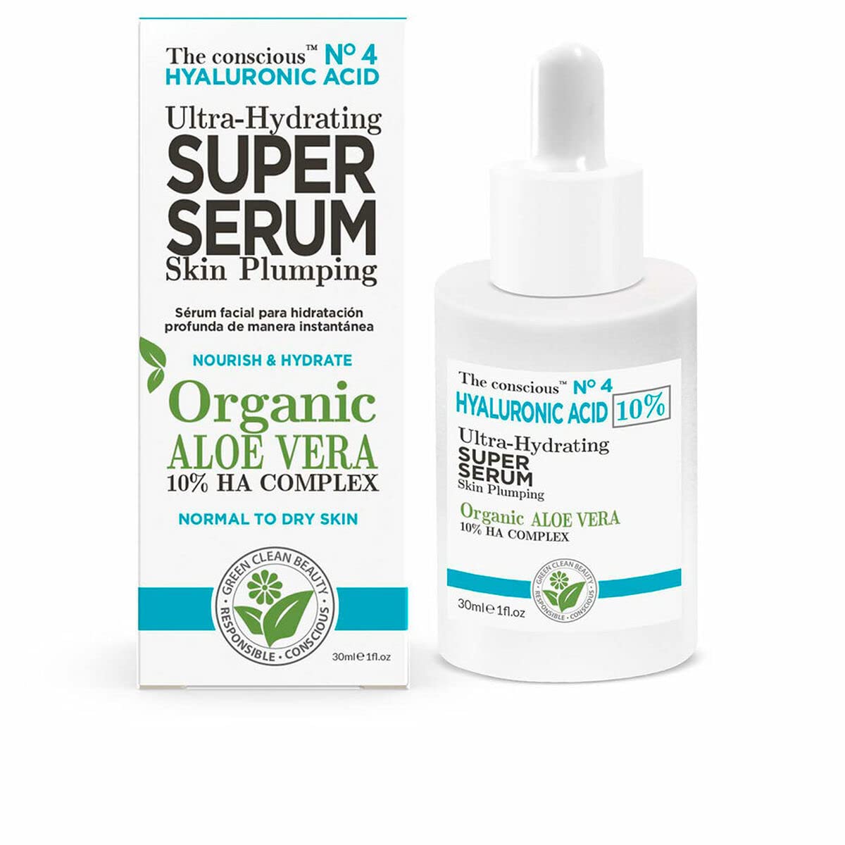 The Conscious Hyaluronic Acid Ultra-Hydrating Organic Aloe Vera Super Facial Serum 30 ml
