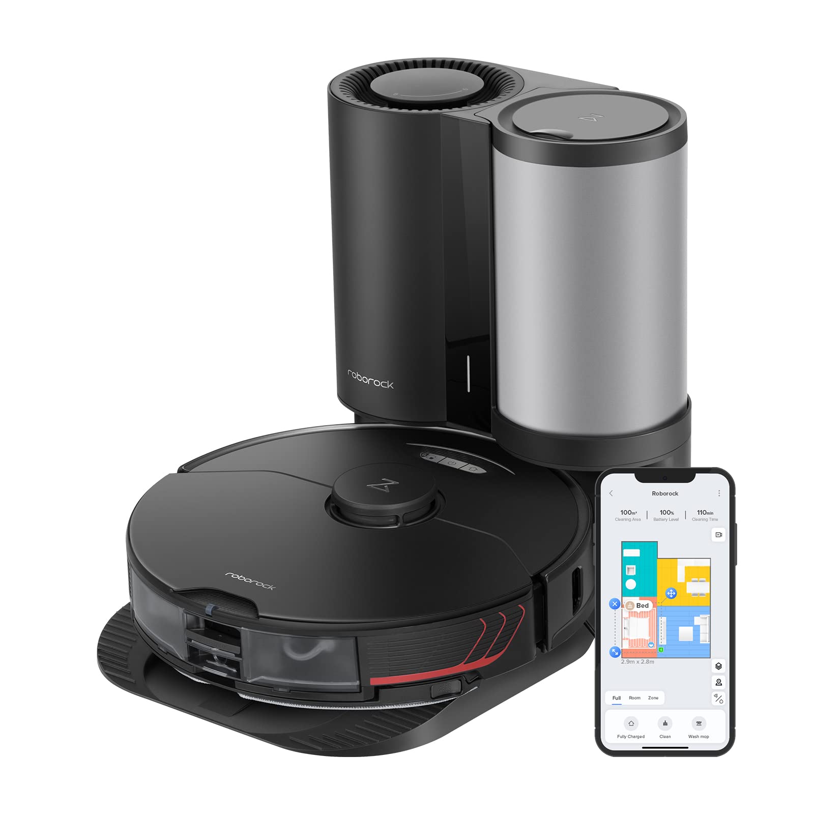 Roborock S7 MaxV Plus Robot Vacuum and Sonic Mop with AutoEmpty Dock