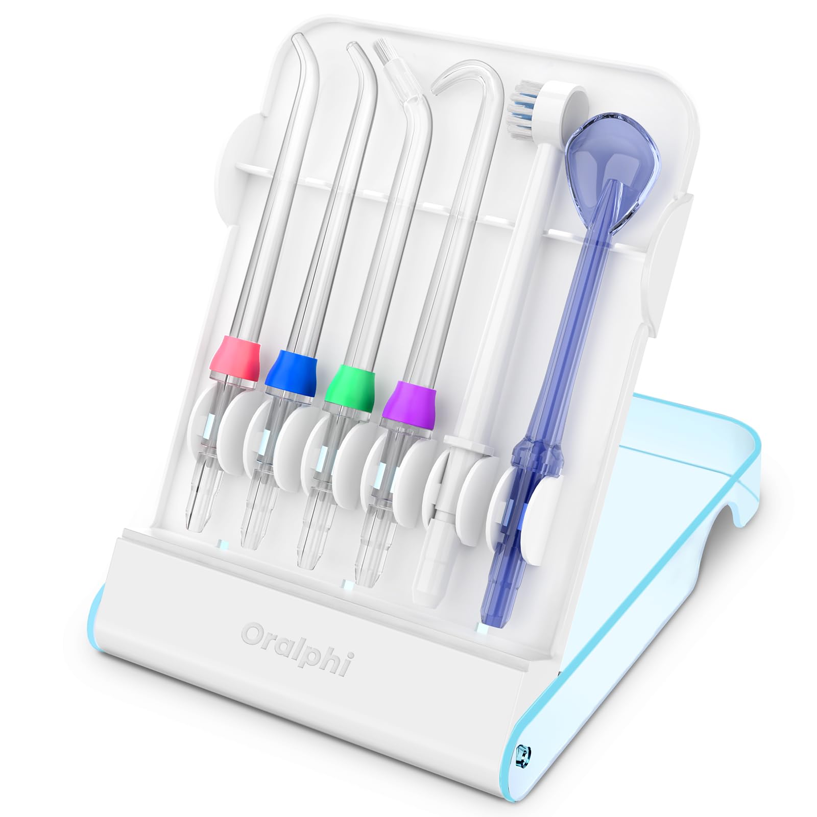 Replacement Tips for Waterpik, Water Flosser Replacement Heads Parts for Waterpik Oral Irrigator (6 Tips Different & Storage Case Bundle)