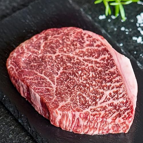 Imperial Wagyu Akami A5-100% Miyazaki Wagyu Rindfleisch - Premium Steak - Echtheitszertifikat - zart & stark marmoriert - Gourmetqualität für Feinschmecker