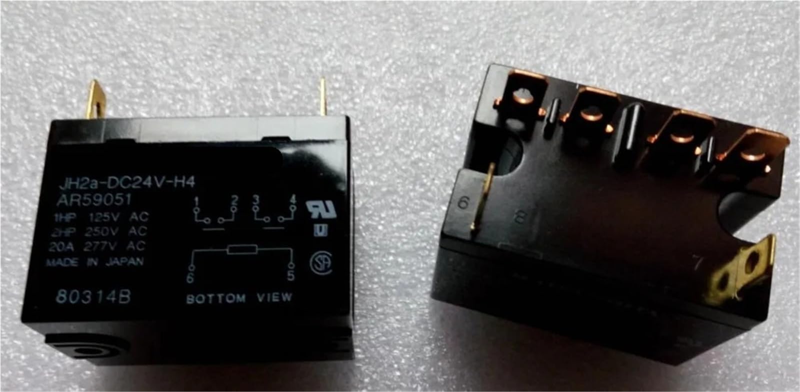 Relais JH2A-DC24V-H4 à broches DIP6 | Module compact 24VDC haute isolation - 4