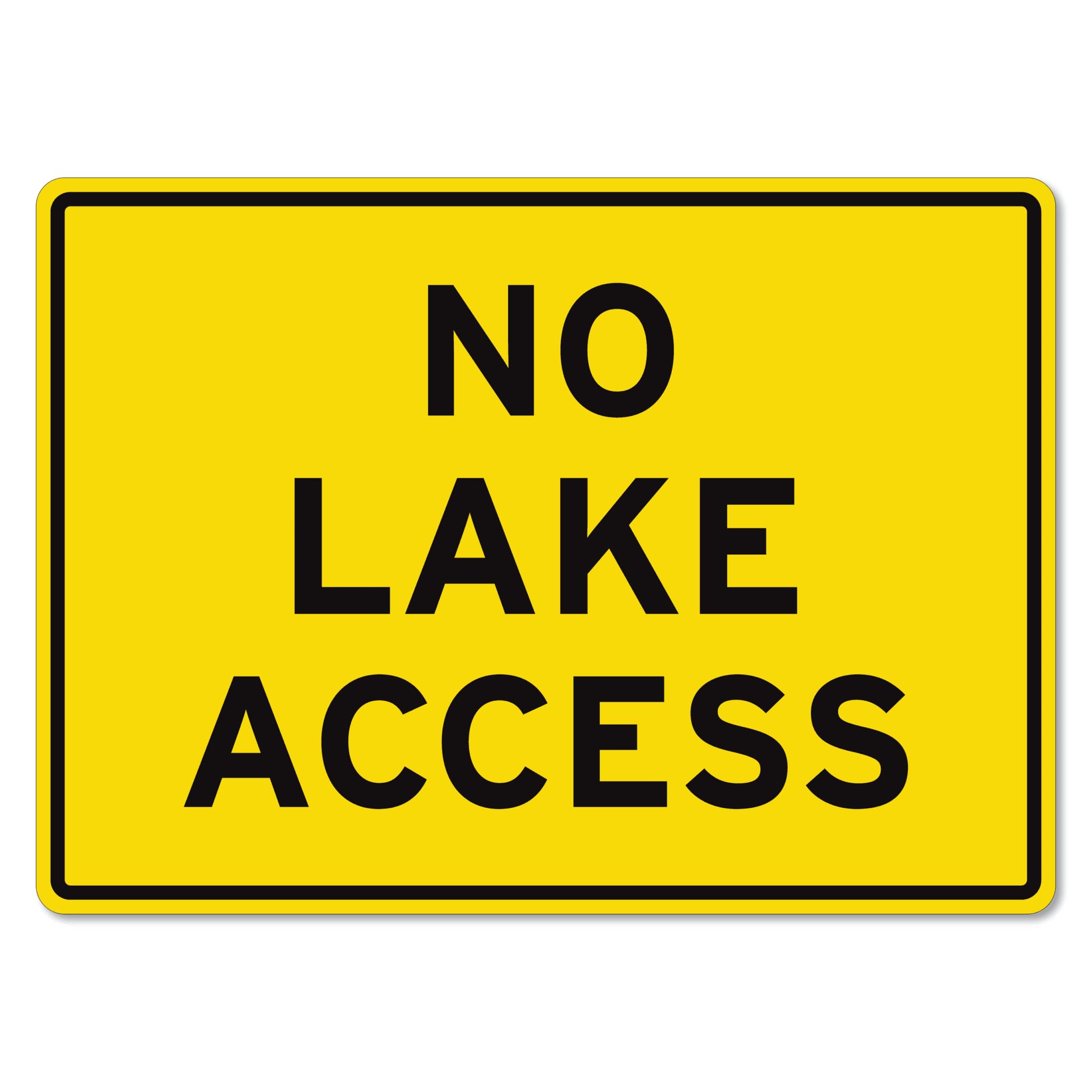 Water Area No Entry Metal Safety Sign Public Place Reminder Plaque 12x8 Inch