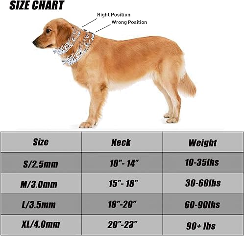 Miniatura 2 de Collar de punta para perros, collar de entrenamiento ajustable de liberación rápida para perros con hebilla ClicLock para perros medianos, collares