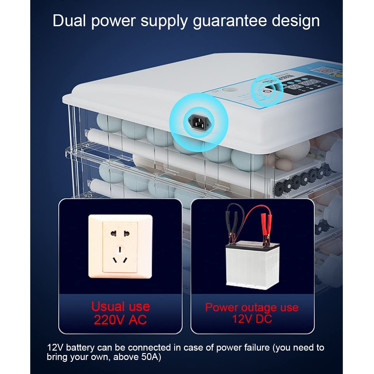 Incubatrice Per Uova Dioeazh – Intelligente E Semiautomatica, Per Galline, Anatre E Piccioni, Con Alimentazione USB E Controllo Preciso Della Temperatura