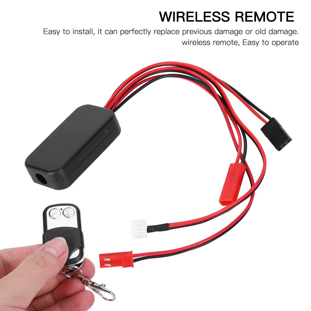 VGEBY Verricello RC, Simulato e Adattabile per Modelli 1/10, Controller per Verricello con Presa Universale, for Appassionati di Modellismo Auto Radiocomandata e Simulazione Soccorso Fuoristrada