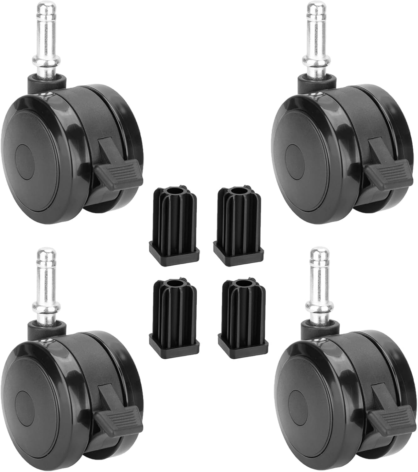 70360 Locking Caster w/Insert for Weber Genesis 300 Grill Parts Genesis E310/320 S330, for Weber BBQ Wheel Replacement Grill Spirit Parts Spirit E210 E310 for Webber Summit Grill Parts(2007-2011),4PCS