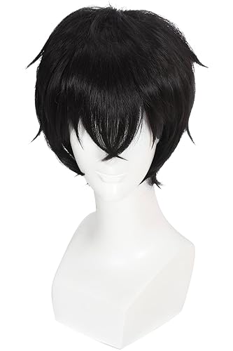 Miniatura 2 de Peluca sintética de pelo corto estilo anime Nuoqi