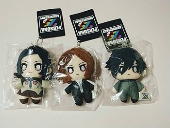 Amazon.co.jp: ペルソナ25周年 主人公ぬいぐるみキーホルダー 3