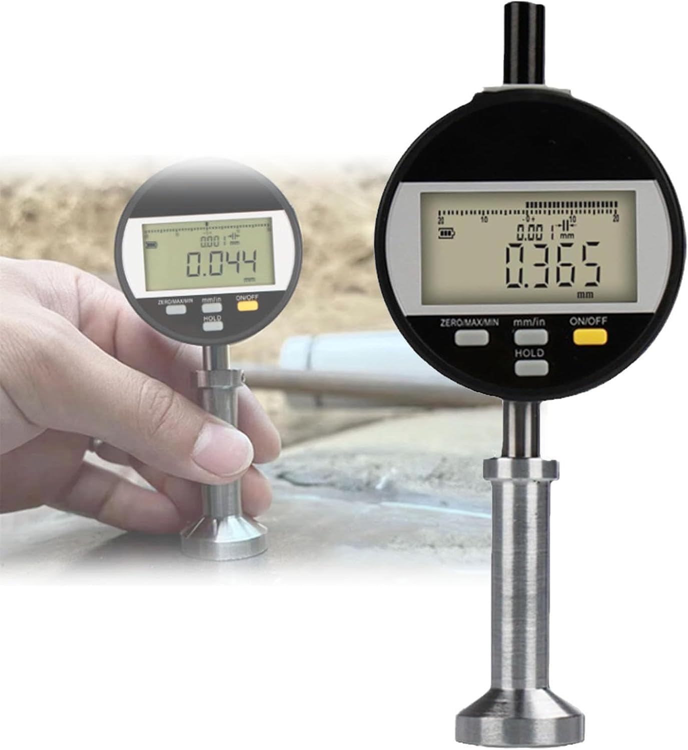 IMOSEI Surface Roughness Meter, Portable Tester, Accuracy ±3μm, Measuring Range 0-6.5mm, for Printing Applications