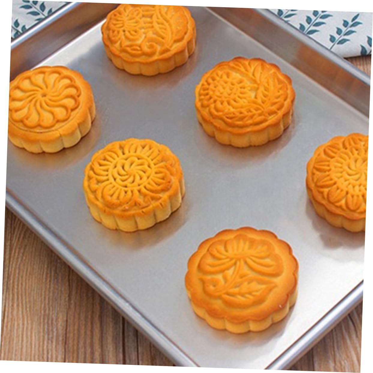 PRETYZOOM 2pièces Moule à Gâteau Rectangulaire Lot de Moules à Pâtisserie Antiadhésifs Plaque de Cuisson pour Biscuits et Toasts