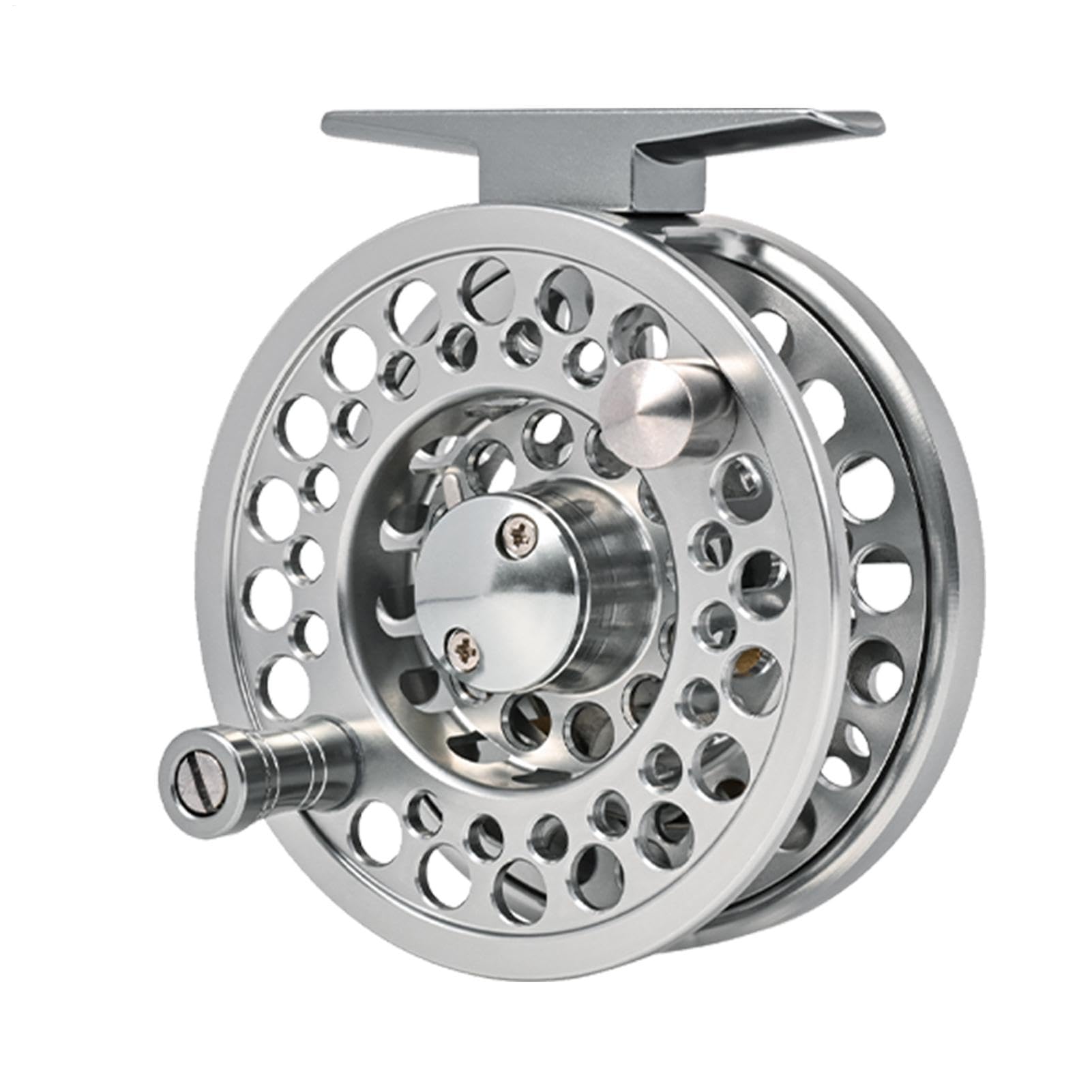 Angelrolle zum Fliegenfischen Leichtgewichtiges Angelgerät und Zubehör für | Baitcasting Angelrolle geeignet für das Angeln im Süßwasser, Salzwasser sowie in Seen, Bächen und Teichen