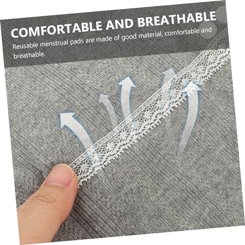 KALLORY 1Pc Almofada Lavável Guardanapo Toalha Reutilizável Almofadas Menstruais Almofada De Algodão