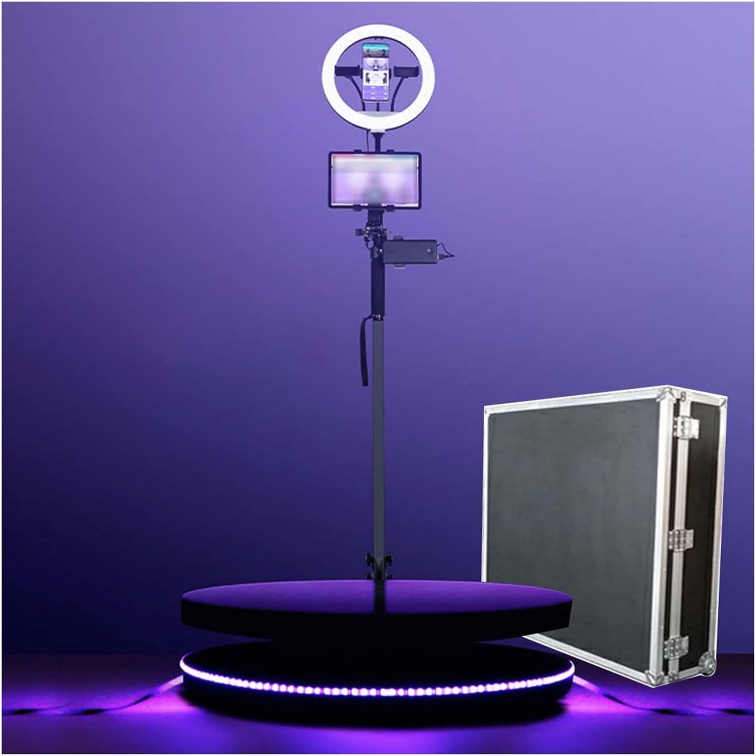 360 Photo Booth Machine Automatic Rotating Adjustable
