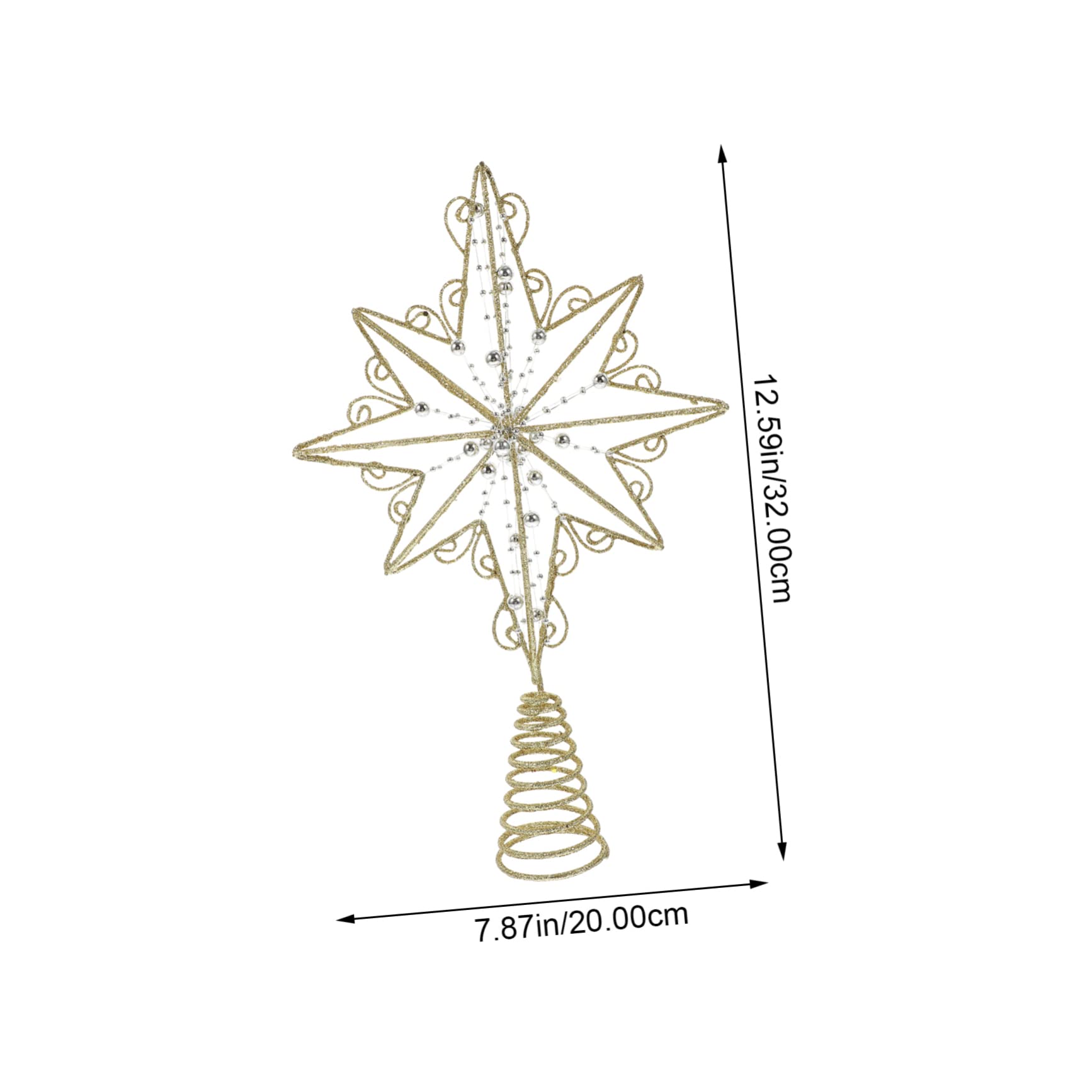 ABOOFAN 3pezzi Puntale Per Led Decorazione Natalizia Addobbo e Decorazioni Festive