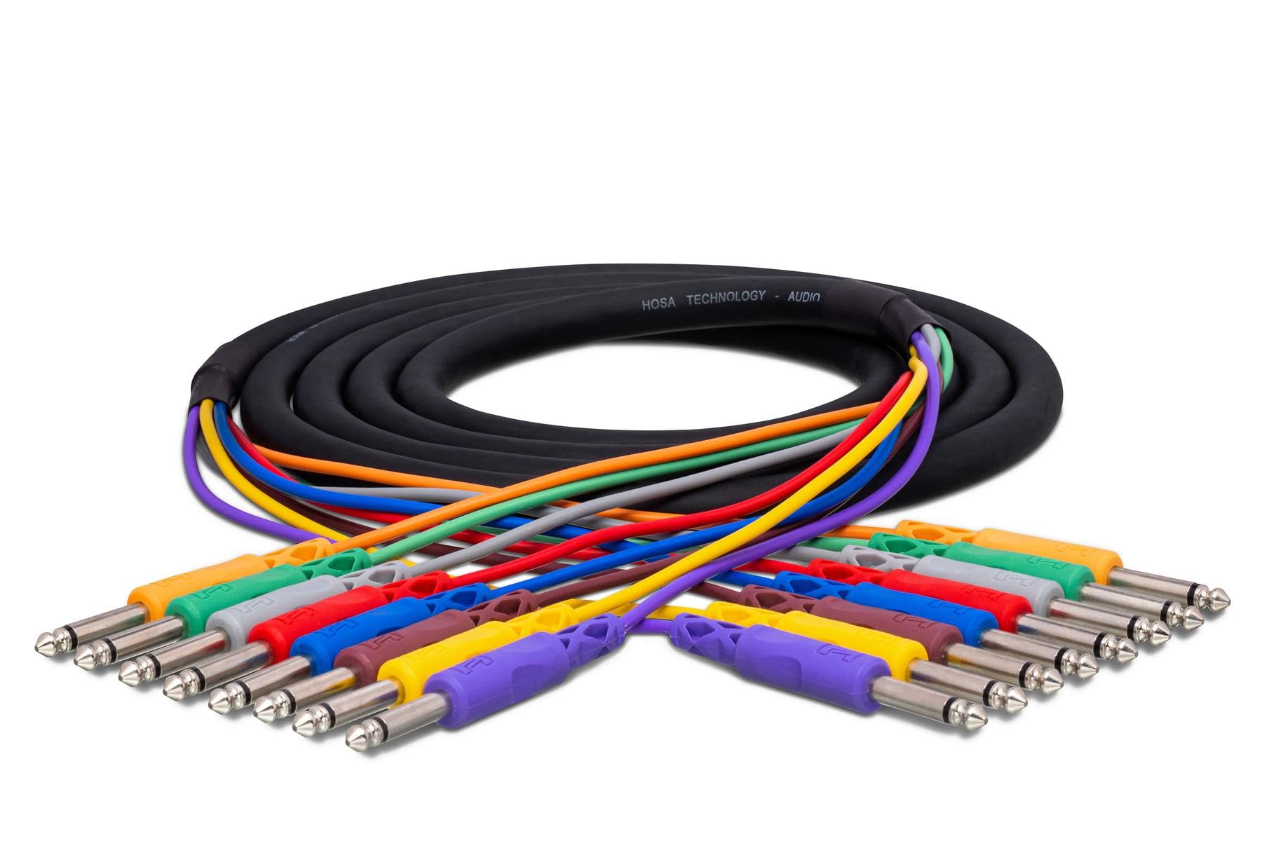 Amazon.com: Hosa CPP-801 8-Channel 1/4-inch TS Male Snake - 3.3