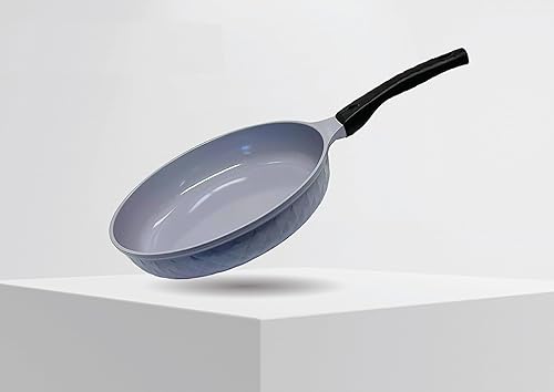 Sartén de cerámica de 12 pulgadas utensilios de cocina antiadherentes de cerámica interior exterior