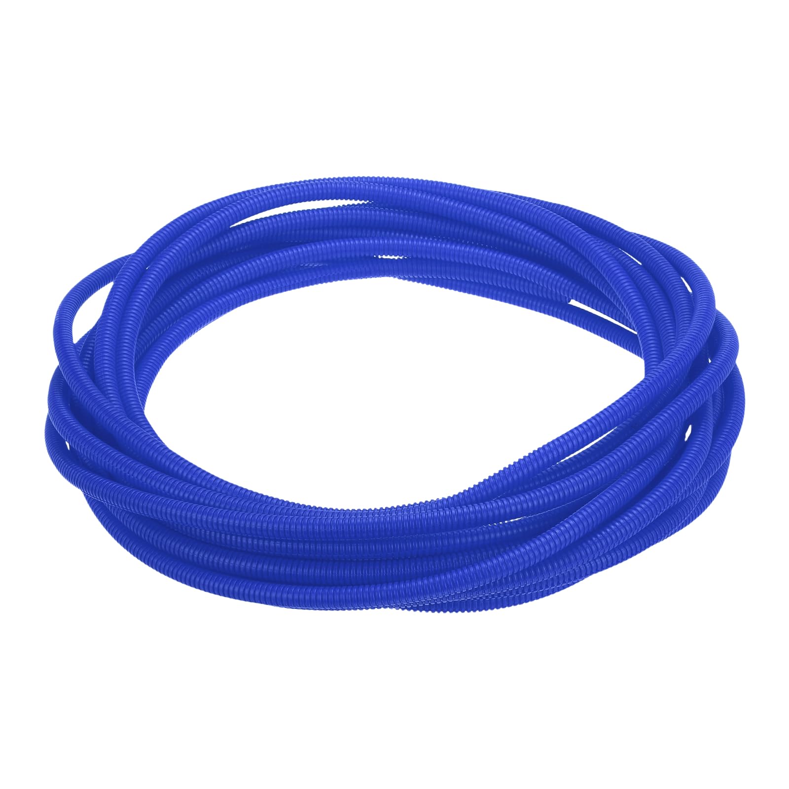 sourcing map Split Wire Loom Tubing 3/8"(10mm) ID 50FT(15m) Wire Loom Tubing Heat & Cold Resistant -40F to 257F Plastic Flexible Conduit Cord Protector for Electrical Wires Cable, Blue