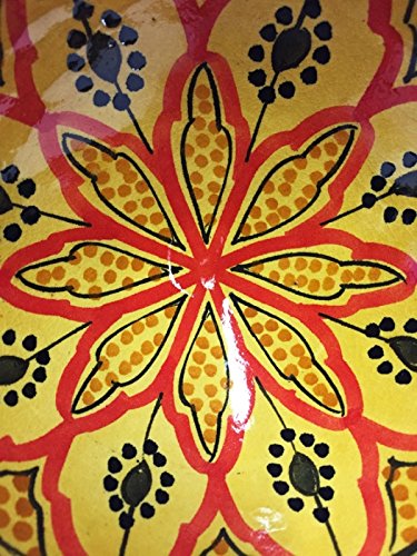 Orientalische Keramikschale Keramikteller Rund Amoda Ø 17cm Groß | farbige marokkanische Keramik Schale Teller bunt aus… – Bild 4