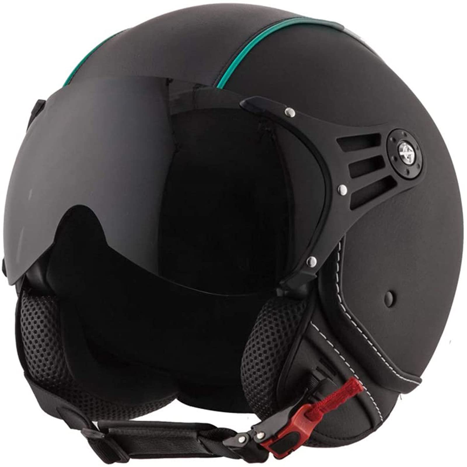 Volwassen Motorfiets Halfhelm Stijlvolle Open Motorhelmen ECE-Goedgekeurde Retro Jet Half Shell-Helm Met Neerklapbare Zonneklep Baseballcap Helm Voor Straatscooter-Crashhelmen D,XXL
