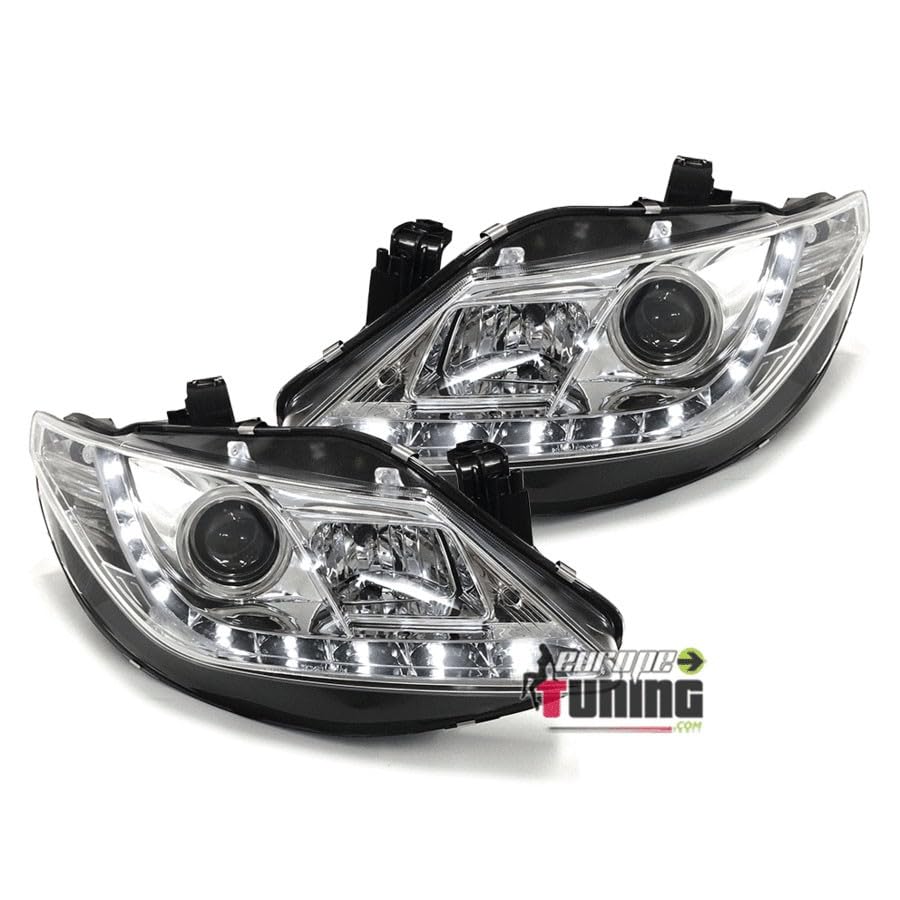 Feux LED Seat Ibiza 6J Look Chrome Devil Eyes pour Trajets de Nuit