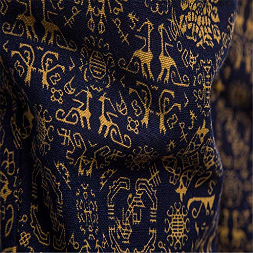 Casual Leisure Suit Men's Premium Suit Spring Tracksuits Slim Fit Long Sleeve Print Blouse Shirt+Joggers Black #TOP5