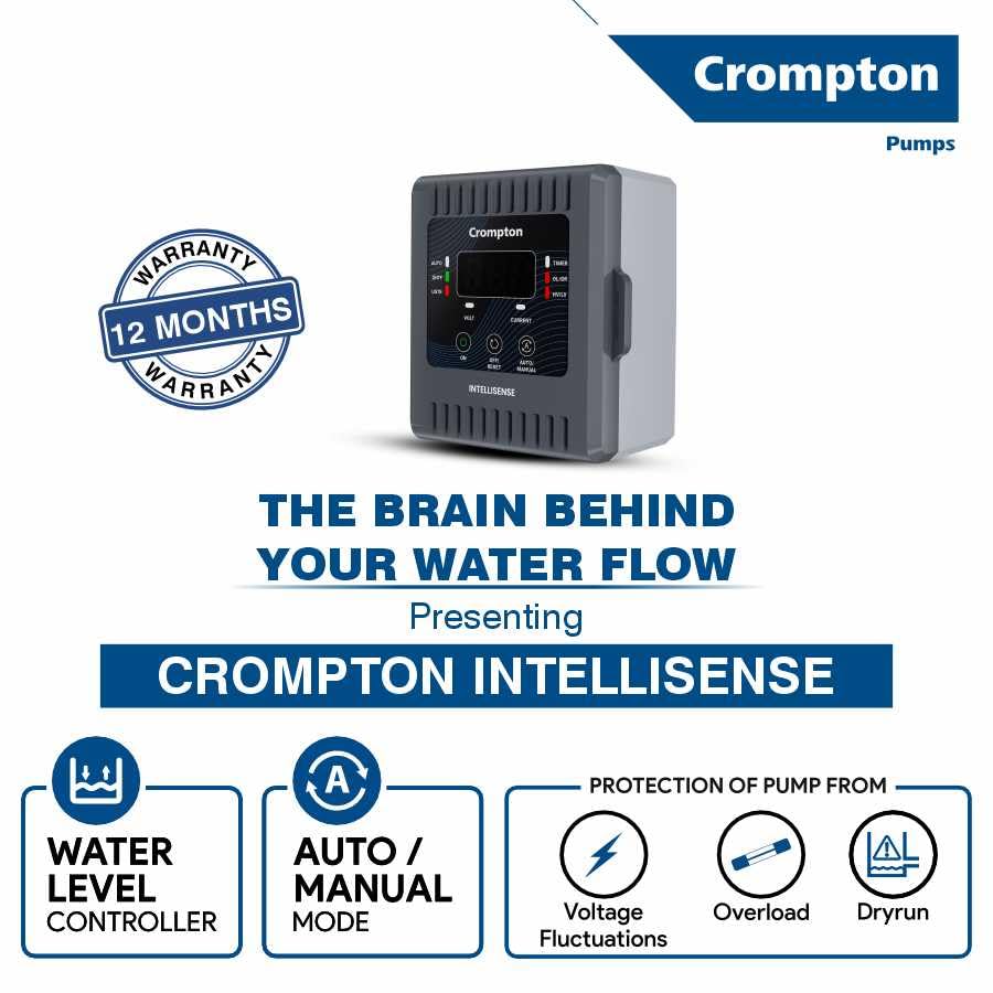 Image of Crompton Pump Smart Panel | Automatic Water Level Controller |Control Panel| Auto /Manual Mode | 12 Months Warranty |Overhead & Underground Tanks
