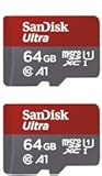 SanDisk 64GB X2 (128GB) MicroSDXC Ultra Uhs-1 Memory Card