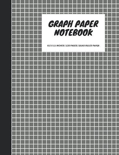 Graph Paper Notebook: Graph Paper Notebook for Math and Science Students, Quad Ruled (120 Pages, 8.5 x 11) 5x5