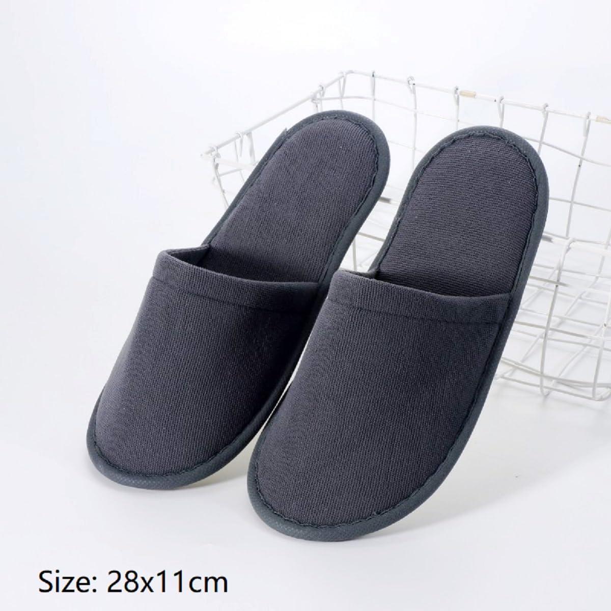 Kiuiom Ciabattine Spa Morbide,Pantofole Hotel,Ciabatte Ospiti,Pantofole in Pile Corallo Punta Chiusa Pantofole Portatili Unisex Antiscivolo per Hotel Spa Casa Viaggi