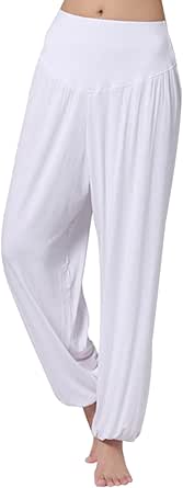 Pantaloni Yoga Harem Donna In Modal - Elastici, Comodi Per Sport E Tempo Libero - Foto 11