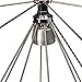 Scanner Antenna/Discone Antenna/GMRS Antenna with 10meter Cable PL-259 SMA, 25~1300 MHz Support CB, HF, AIR, UHF, VHF, FM, AM, FRS, GMRS, 1090MHz
