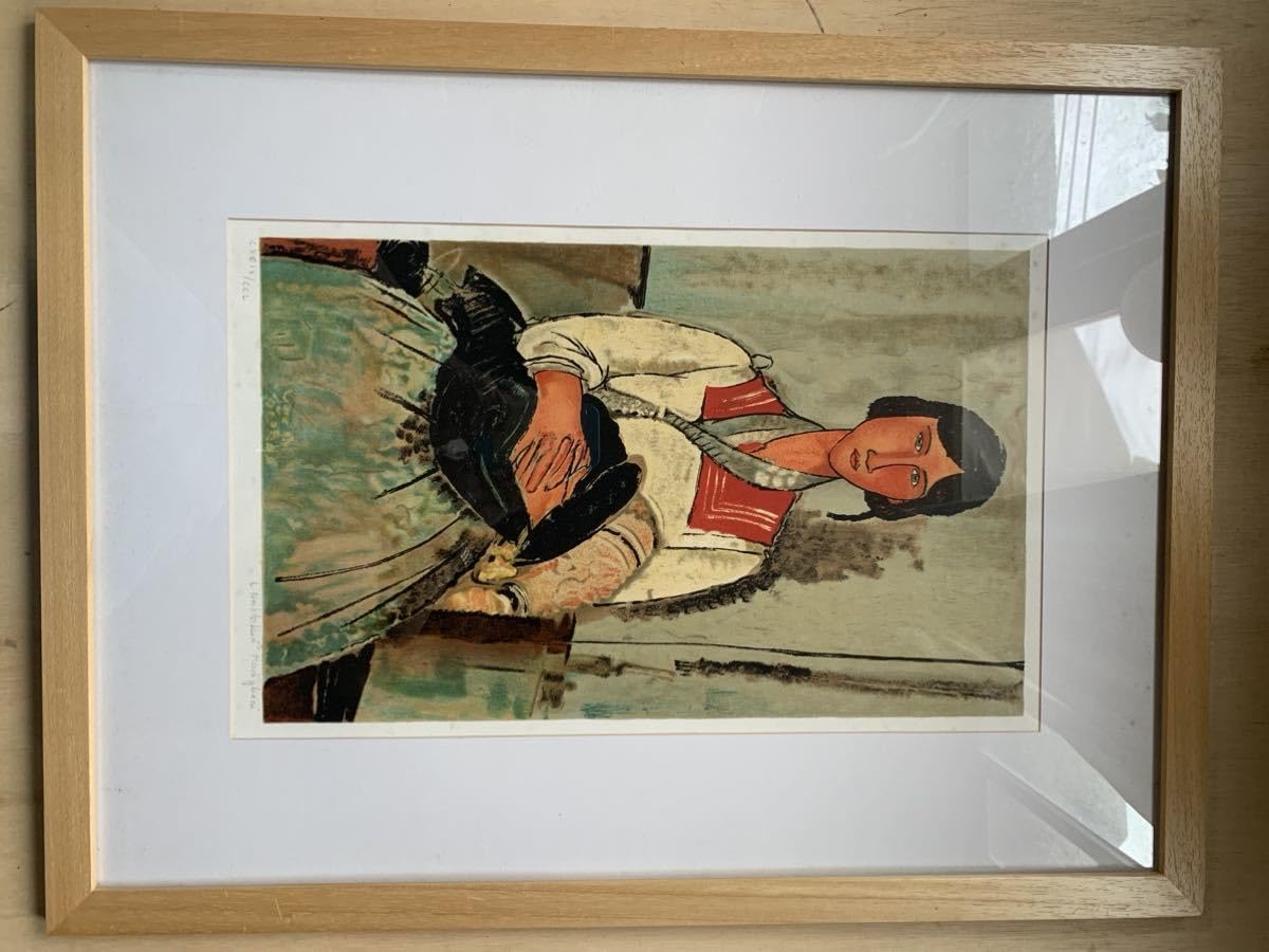 モディリアーニ『赤ん坊を抱くジプシー女』リトグラフ（石版画） モディリアーニ リトグラフ GYPSY WOMAN WITH A BABY - メルカリ