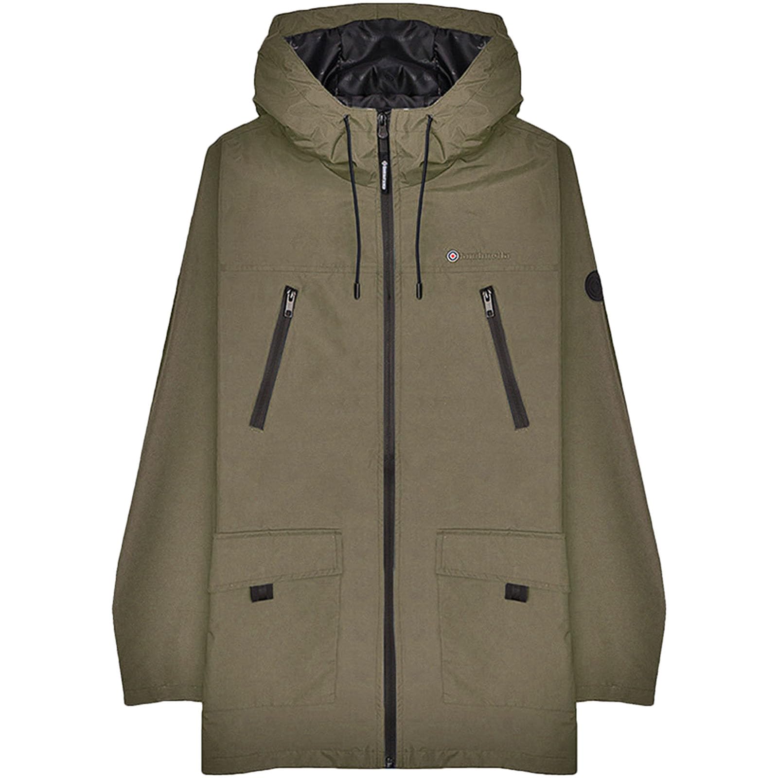 Lambretta Mens Terrace Retro Hooded Jacket - Khaki - XL