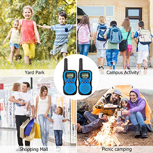 OUNUO Kids Walkie Talkies, 4 Miles Range Walkie Talkies for Kids 22  Channels 10 Customized Ringtones with Flashlight [...]