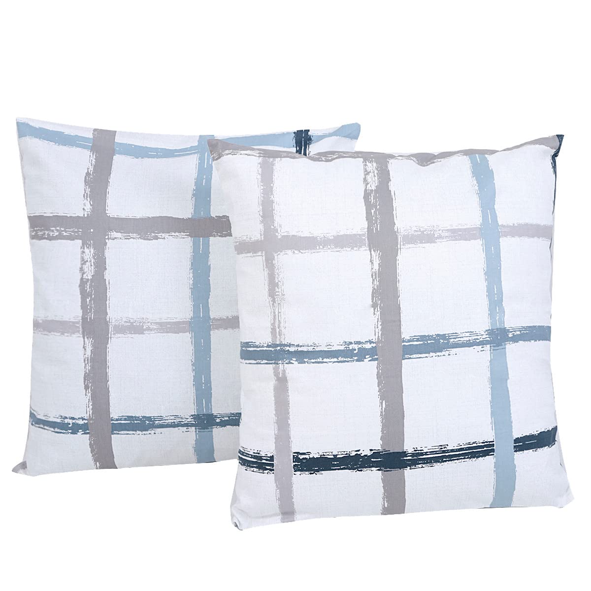 Housse de coussin 100% coton de qualité supérieure, lot décoratif blanc Rockcloud