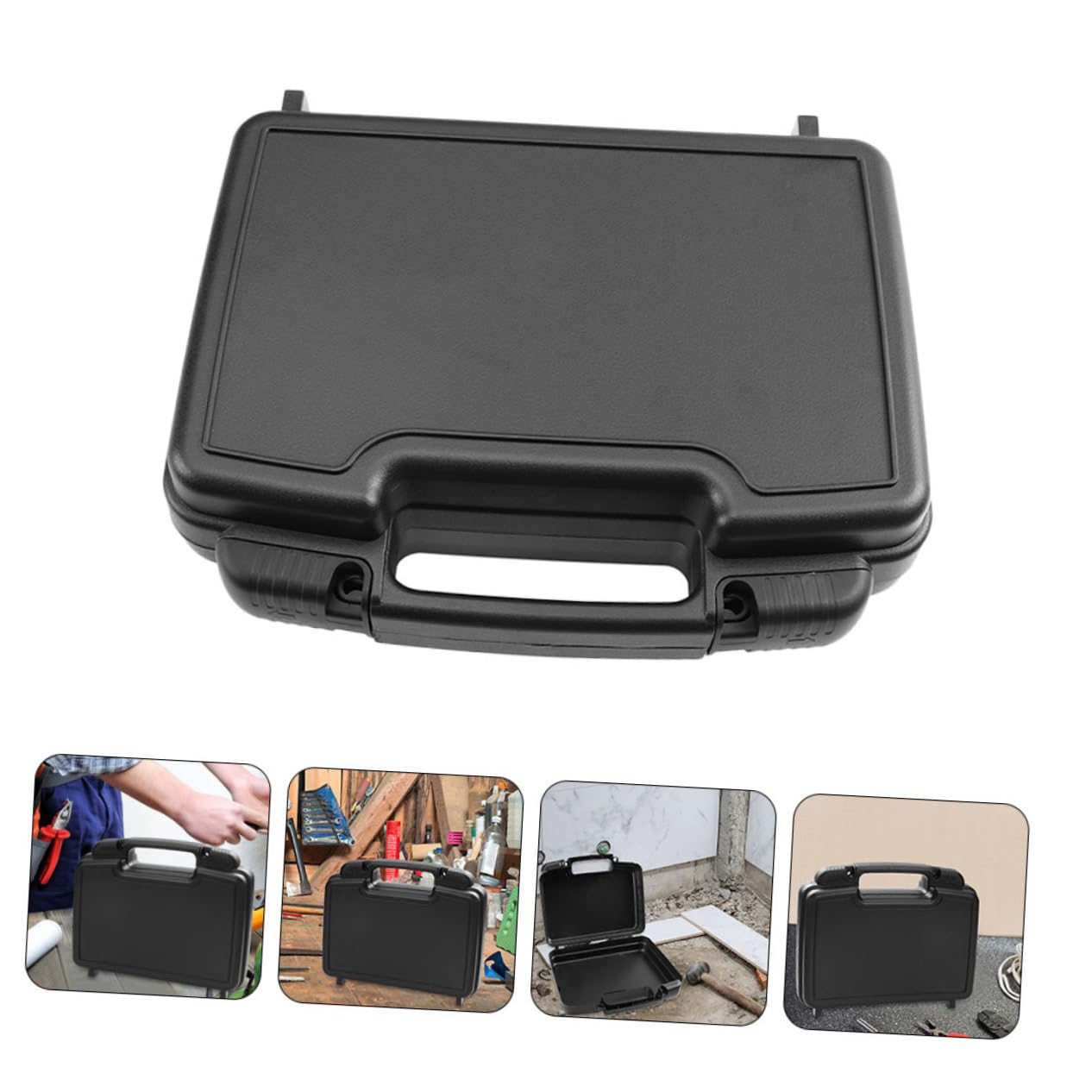 DOITOOL 2piezas Caja de Herramientas Multifuncional de Organizadora de Herramientas Portátil de Plástico Caja de Almacenamiento Resistente para Garaje y Uso Doméstico